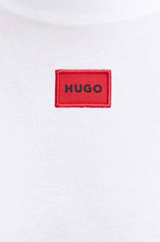 Памучна тениска HUGO 50505305 бял