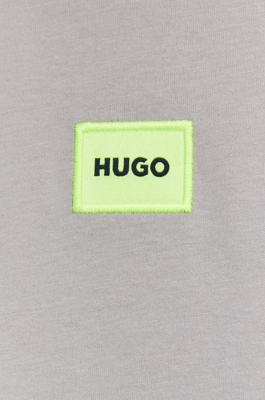 Памучна тениска HUGO 50505305 бежов