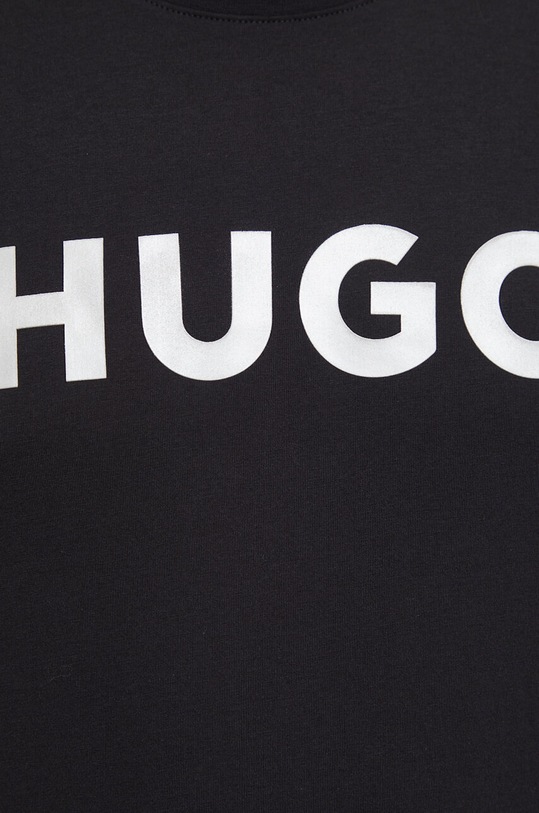 Bavlněné tričko HUGO černá 50506996