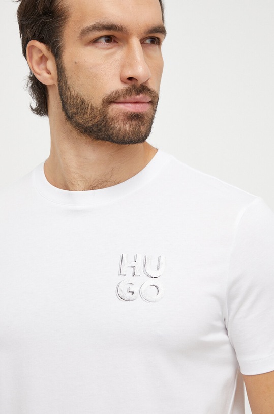 Odzież HUGO t-shirt bawełniany 50508944 biały