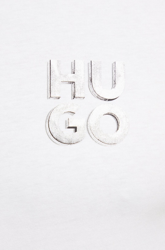 HUGO t-shirt bawełniany biały 50508944