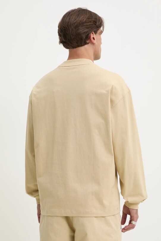 Odzież HUGO longsleeve bawełniany 50511029 beżowy