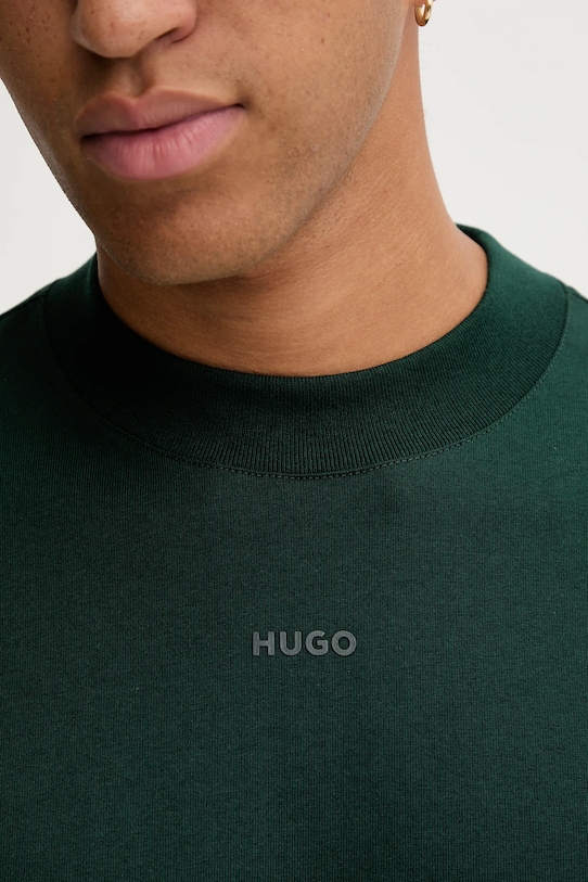HUGO longsleeve bawełniany 50511029 zielony