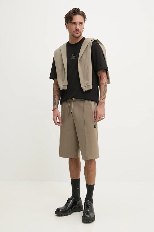 HUGO top a maniche lunghe in cotone 50511029 beige SS25