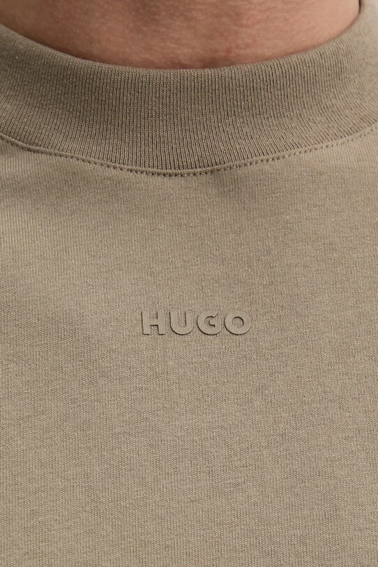 HUGO top a maniche lunghe in cotone 50511029 beige