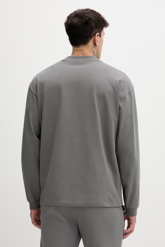 Odzież HUGO longsleeve bawełniany 50511029 szary
