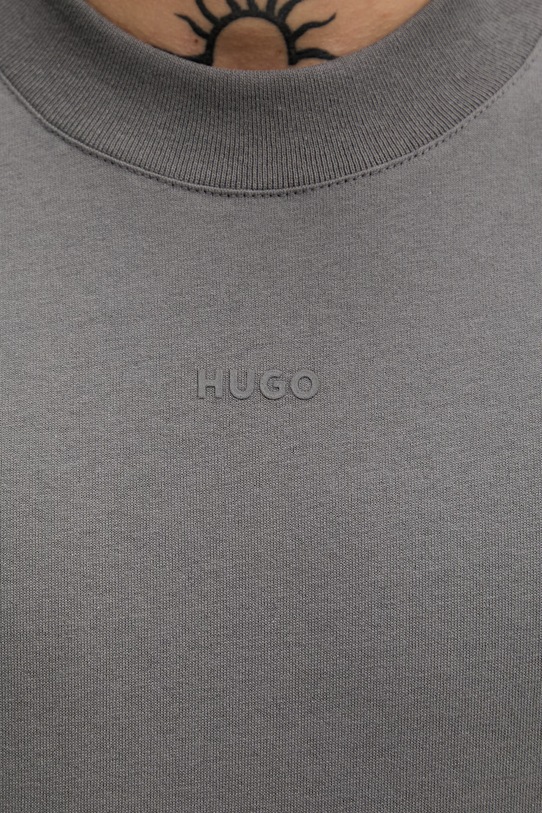 HUGO longsleeve bawełniany 50511029 szary