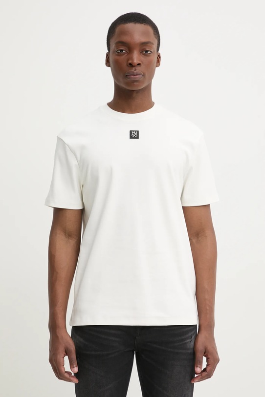 Бавовняна футболка HUGO Dalile бавовна бежевий 50505201