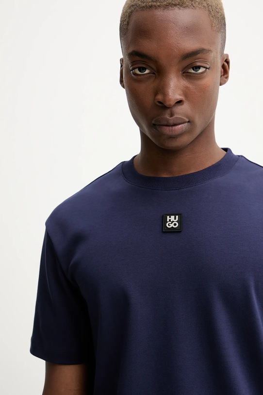 HUGO t-shirt bawełniany granatowy 50505201