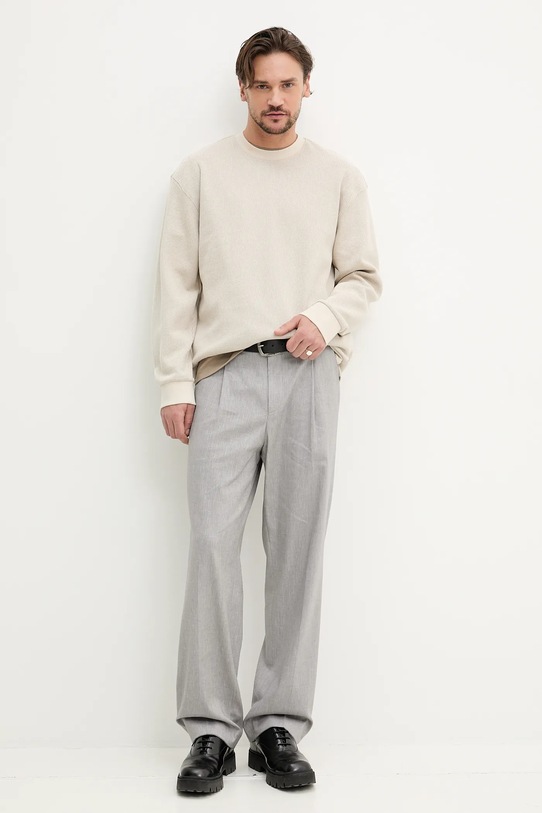 HUGO t-shirt bawełniany Dalile 50505201 beżowy NC25