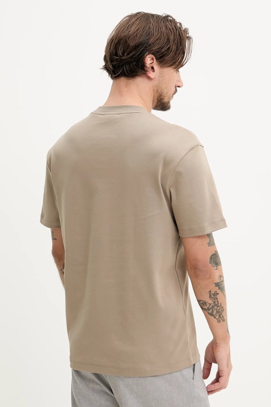 Odzież HUGO t-shirt bawełniany Dalile 50505201 beżowy