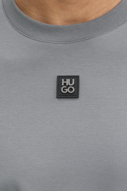 HUGO t-shirt bawełniany 50505201 szary