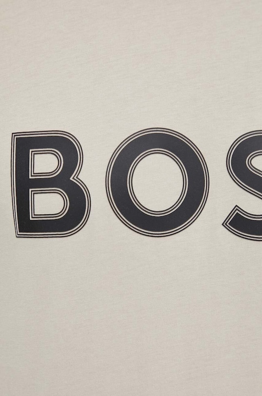 BOSS Green tricou din bumbac bej 50506344