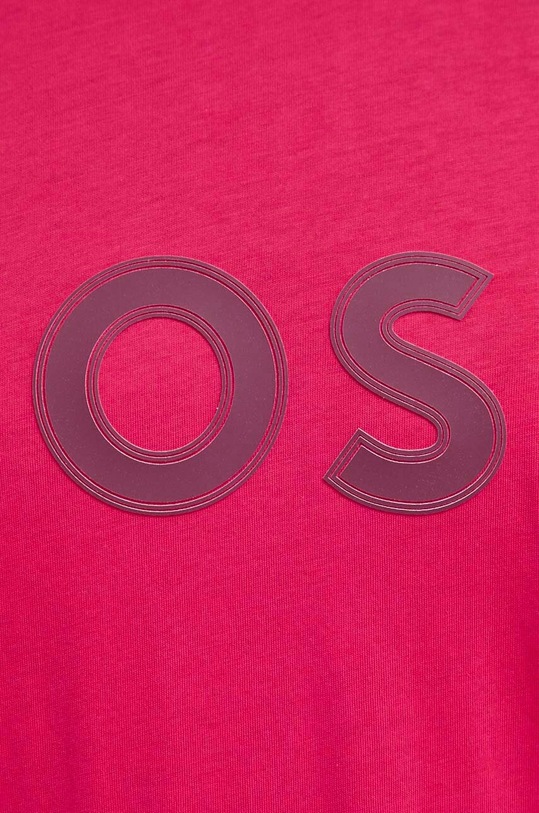Хлопковая футболка Boss Green розовый 50506344