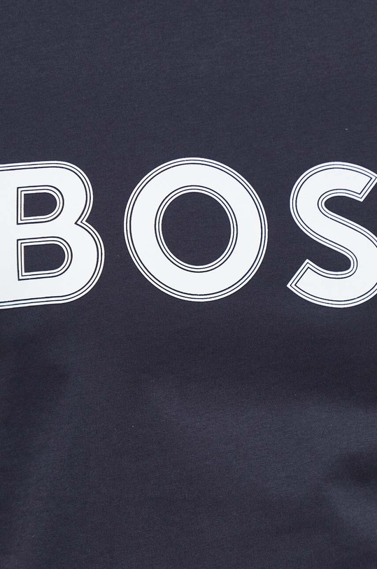 Βαμβακερό μπλουζάκι Boss Green σκούρο μπλε 50506344