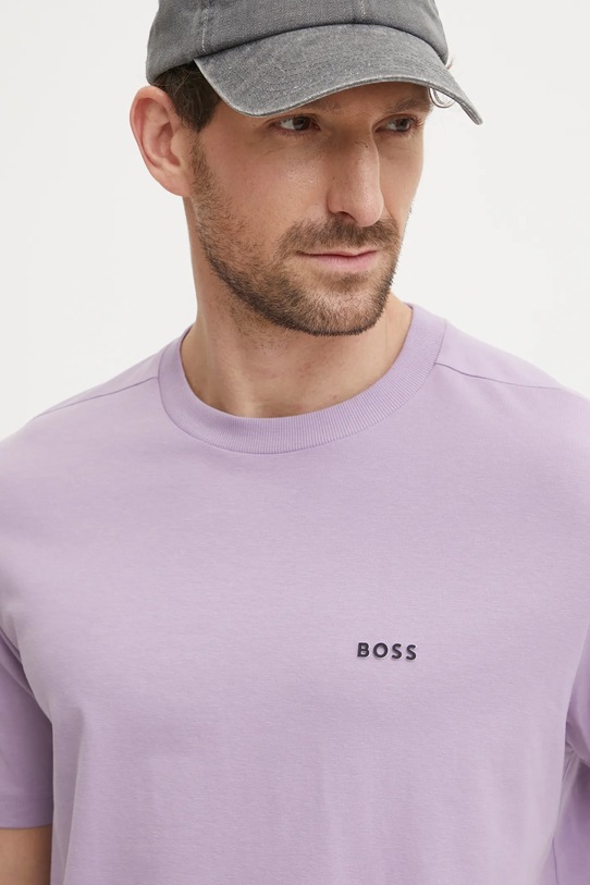 Футболка Boss Green Tee фиолетовой 50506373