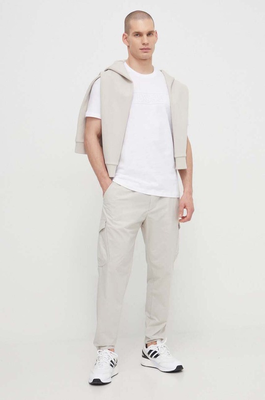 BOSS t-shirt bawełniany 50511049 biały SS24