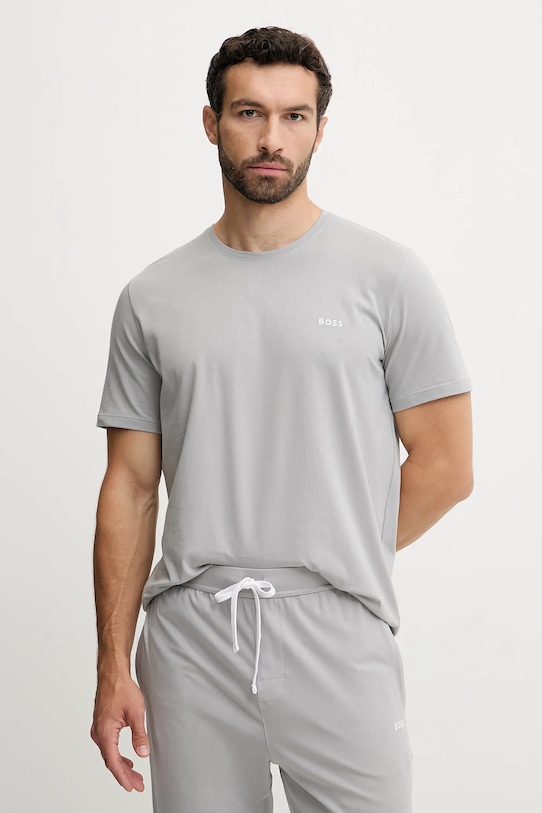 Μπλουζάκι lounge BOSS γκρί 50515312