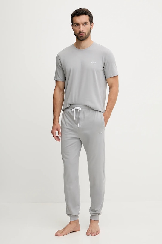 Μπλουζάκι lounge BOSS 50515312 γκρί NC25