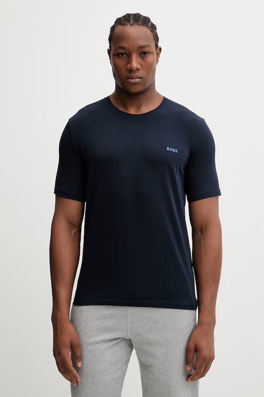 BOSS t-shirt lounge Mix&Match T-Shirt R z elastanem granatowy 50515312