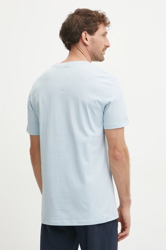 Одежда Хлопковая футболка BOSS 50503276 голубой