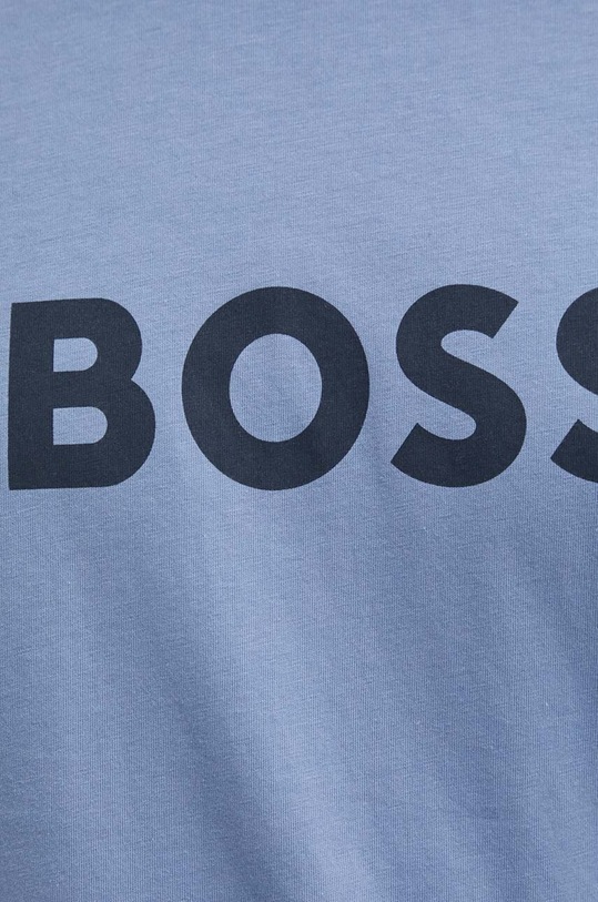 BOSS t-shirt bawełniany niebieski 50503276