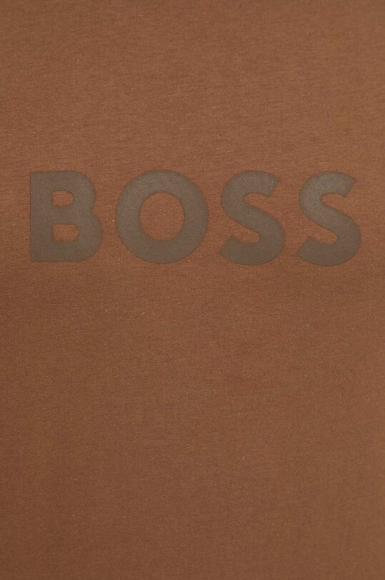 BOSS tricou din bumbac maro 50503276