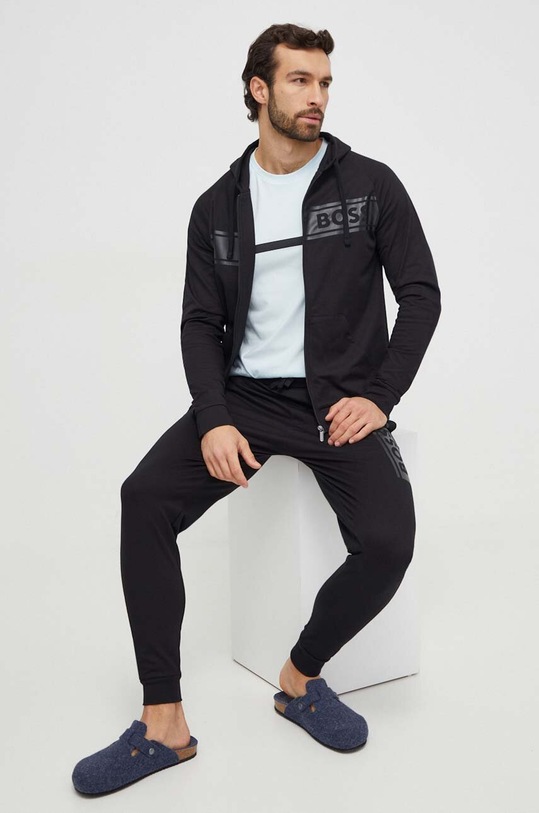 BOSS t-shirt bawełniany 50517970 niebieski SS25