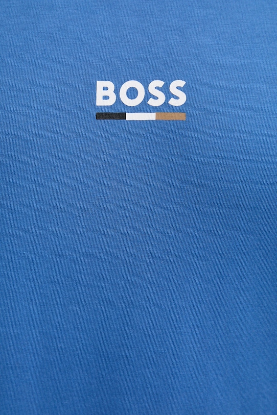 Хлопковая футболка BOSS 50517970 фиолетовой