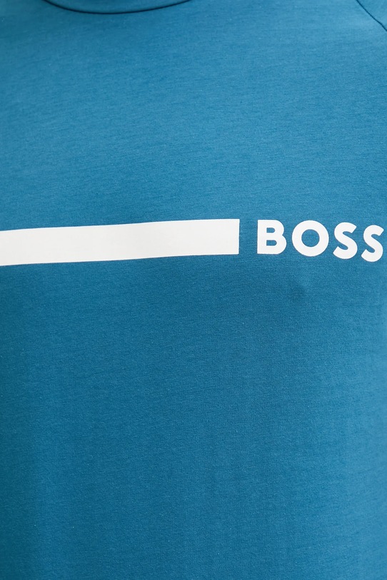 Хлопковая футболка BOSS 50517970 голубой