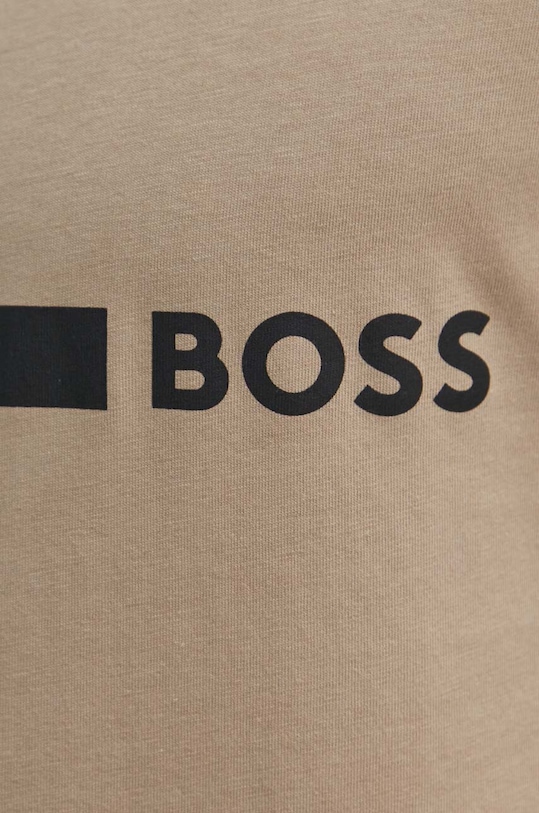 BOSS t-shirt bawełniany 50517970 beżowy