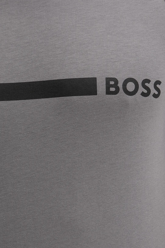 Хлопковая футболка BOSS 50517970 серый