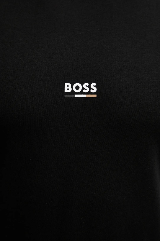 Хлопковая футболка BOSS 50517970 чёрный