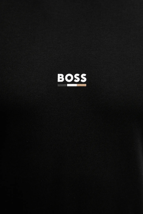 Хлопковая футболка BOSS 50517970 чёрный