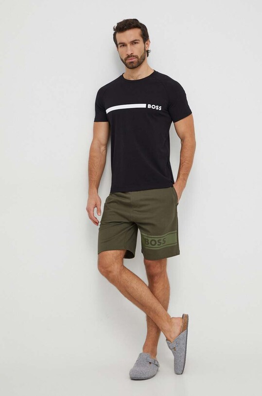 BOSS tricou din bumbac 50517970 negru SS25