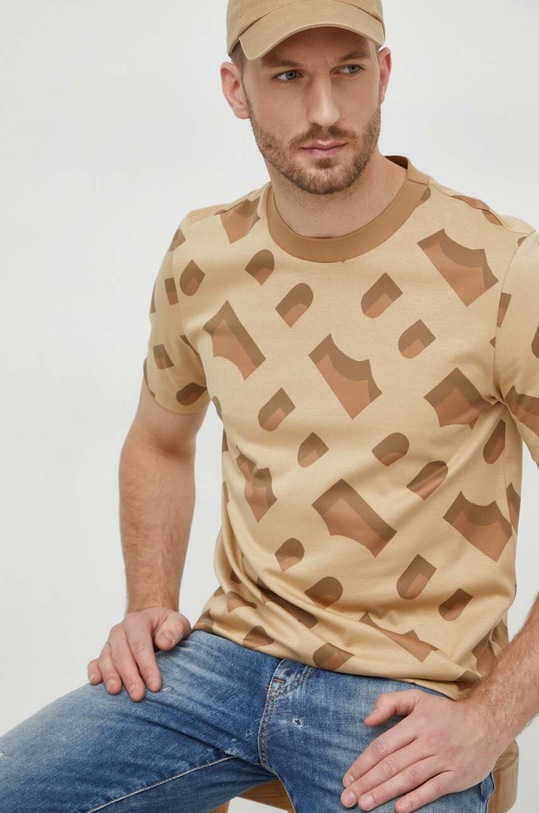 BOSS t-shirt beżowy 50504100