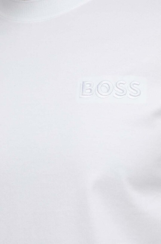 Bavlnené tričko BOSS biela 50504557