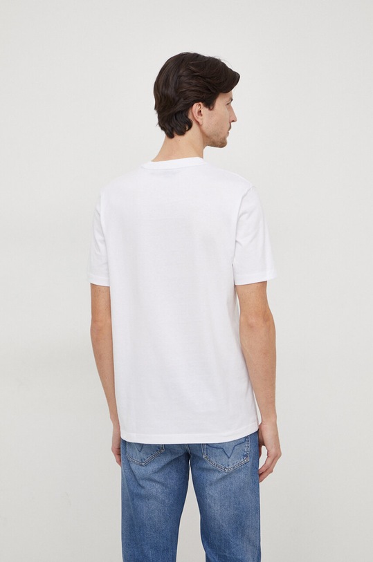 Oblečenie Bavlnené tričko BOSS 50506923 biela