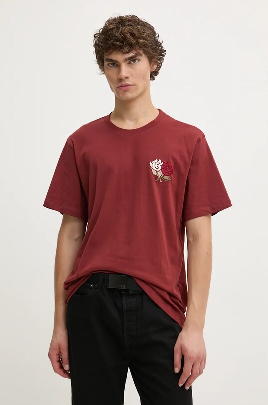 Памучна тениска Les Deux червен LDM101157