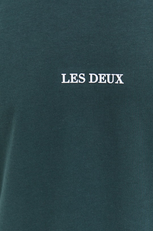 Бавовняна футболка Les Deux LDM101170 зелений