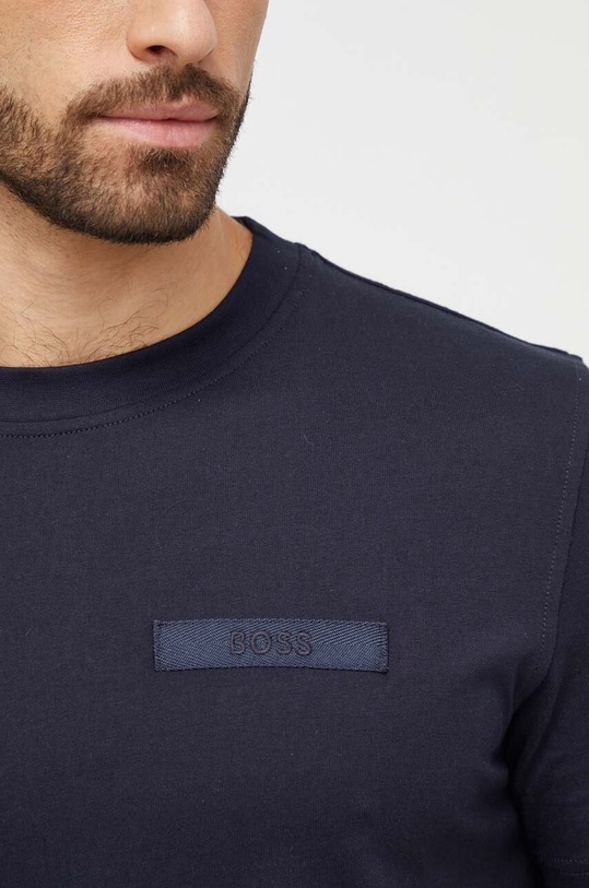 BOSS Orange t-shirt bawełniany granatowy 50505238