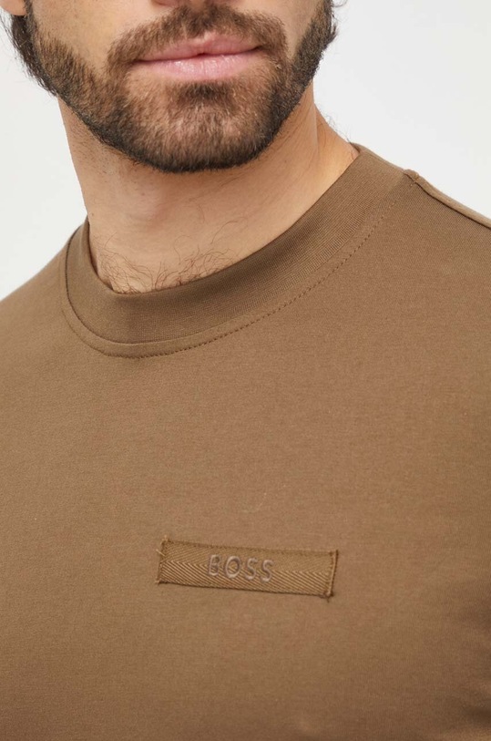 BOSS Orange tricou din bumbac verde 50505238