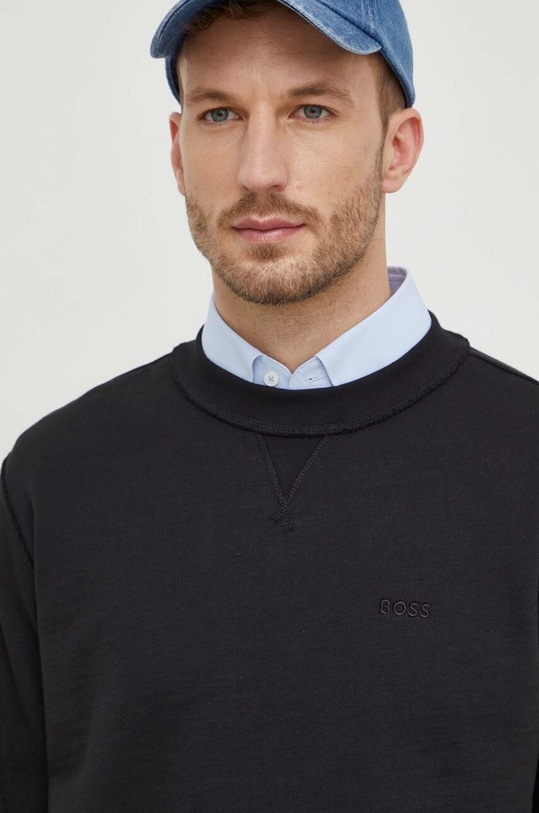 BOSS Orange bluza bawełniana czarny 50505240