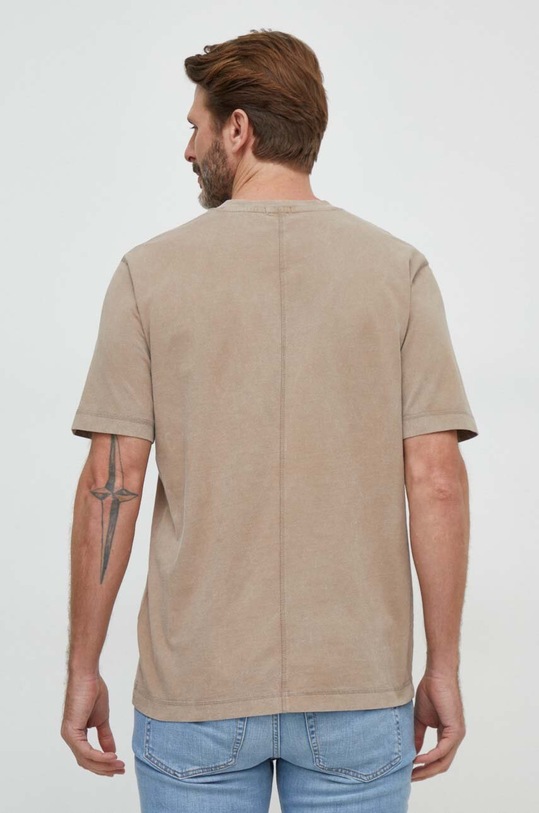 Odzież BOSS Orange t-shirt bawełniany 50505257 beżowy