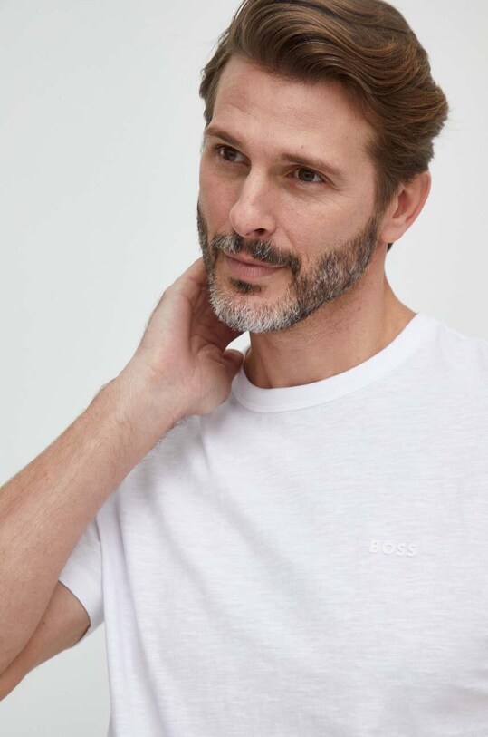 Odzież BOSS Orange t-shirt bawełniany 50508243 biały