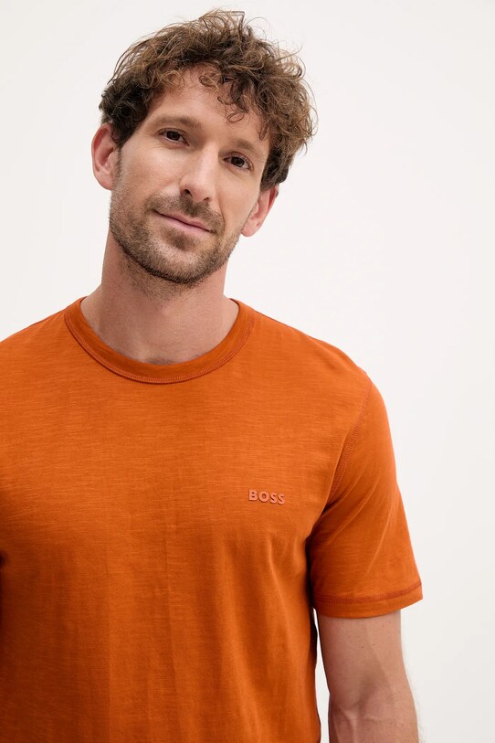 BOSS Orange t-shirt bawełniany pomarańczowy 50508243