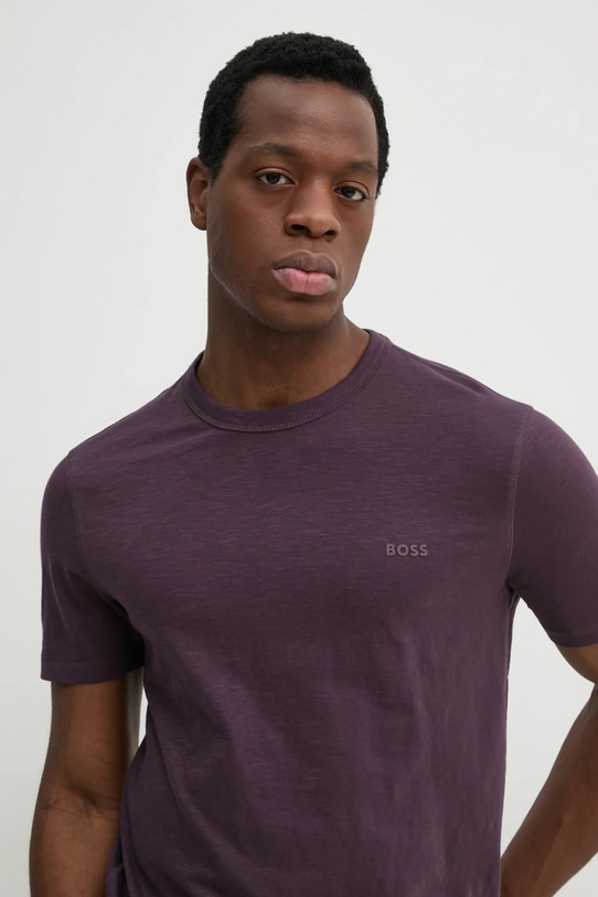 BOSS Orange tricou din bumbac Tegood violet 50508243