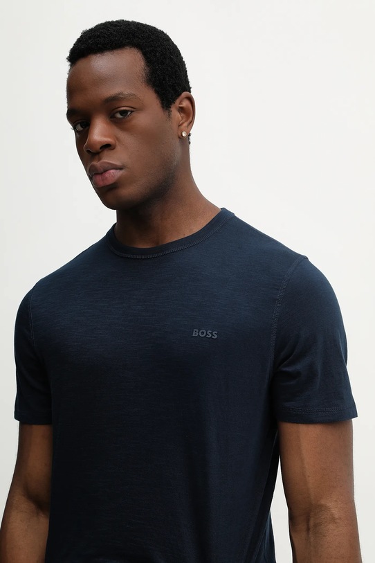 Pamučna majica BOSS Orange plava 50508243