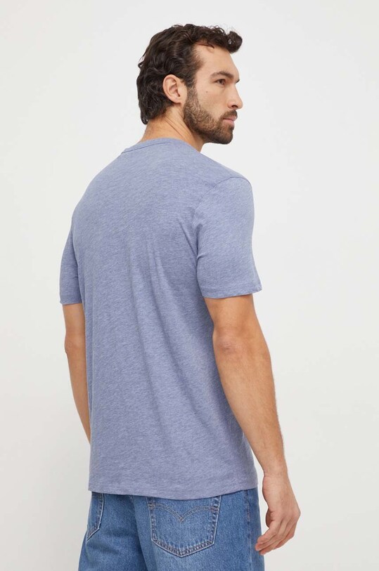 BOSS Orange t-shirt bawełniany 50508243 niebieski SS25