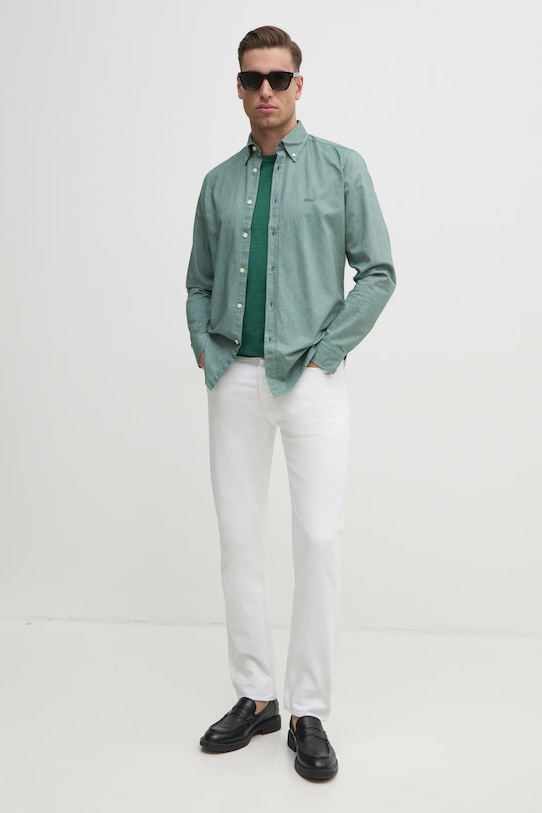 BOSS Orange t-shirt in cotone 50508243 verde SS25